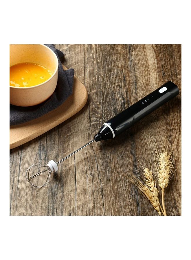 XiuWoo Electric Milk Frother Maker With Whisk Set Silver - Image 2