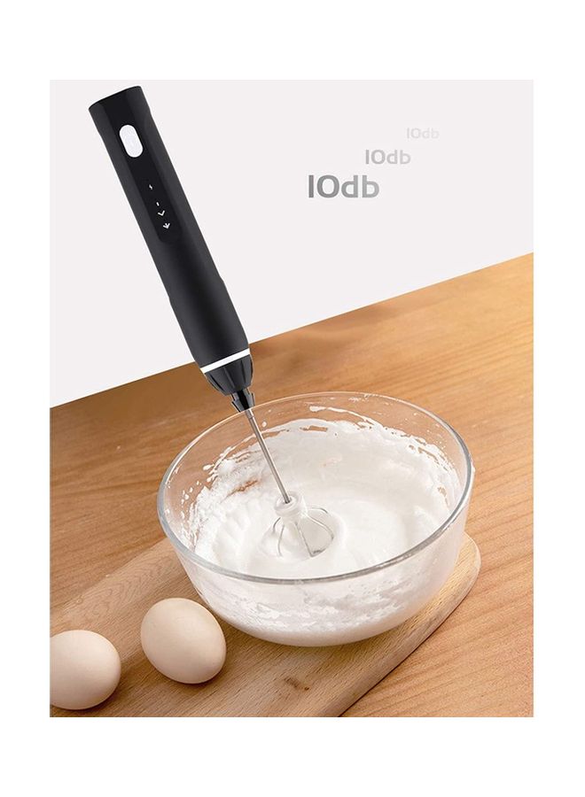 XiuWoo Electric Milk Frother Maker With Whisk Set Silver - Image 4