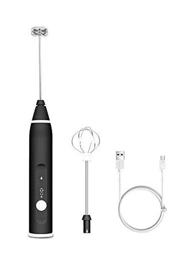 XiuWoo Electric Milk Frother Maker With Whisk Set Black/Silver - Image 1