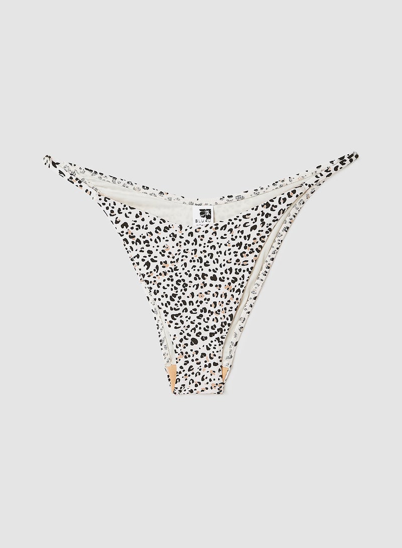 BLU4U - Leopard Print Bikini Top Multicolour - Image 1