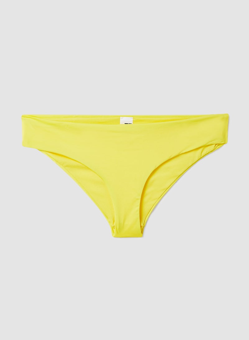 BLU4U - Solid Bikini Bottoms Yellow - Image 1