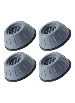 Set Of 4 Anti Vibration Washing Machine Pads Grey/Black 10.5cm - v1624000937/N48441704A_1