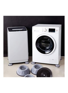 Generic Set Of 4 Anti Vibration Washing Machine Pads Grey/Black 10.5cm  - Image 4