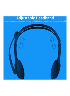 Logitech H110 Head-mounted Stereo Headset With Adjustable Noise Reduction Microphone Grey  - Image 4