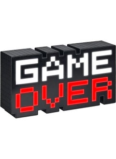 مصباح إضاءة متغير الألوان بتصميم عبارة "Game Over" متعدد الألوان