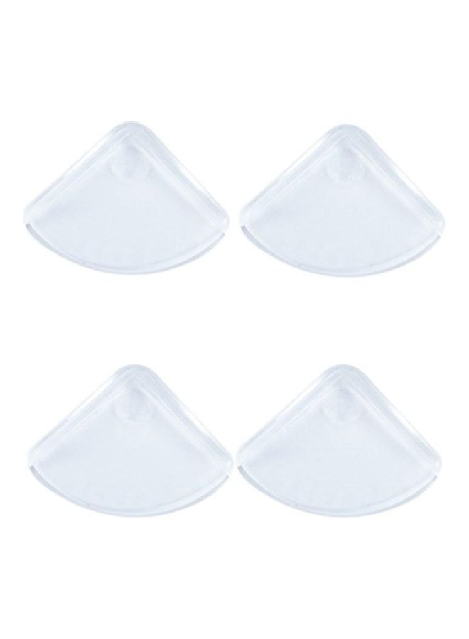 مجموعة ملصقات حماية لحافة الطاولة لسلامة الأطفال مكونة من 4 قطع شفاف