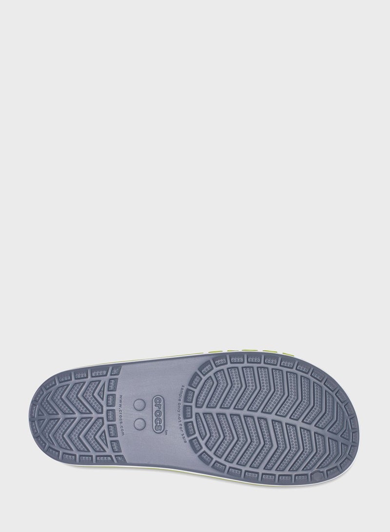 crocs - Bayaband Comfortable Casual Slides Charcoal/Volt Green - Image 1