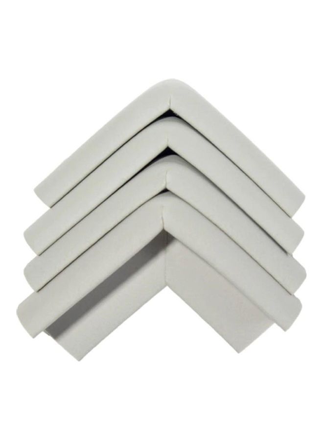 مجموعة ملصقات حماية لحافة الطاولة لسلامة الأطفال مكونة من 4 قطع رمادي