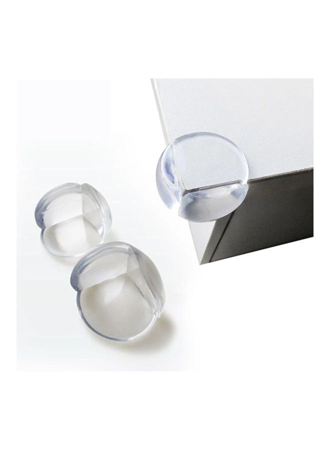 طقم ملصقات لحماية الأطفال من الحواف مكون من 4 قطع شفاف