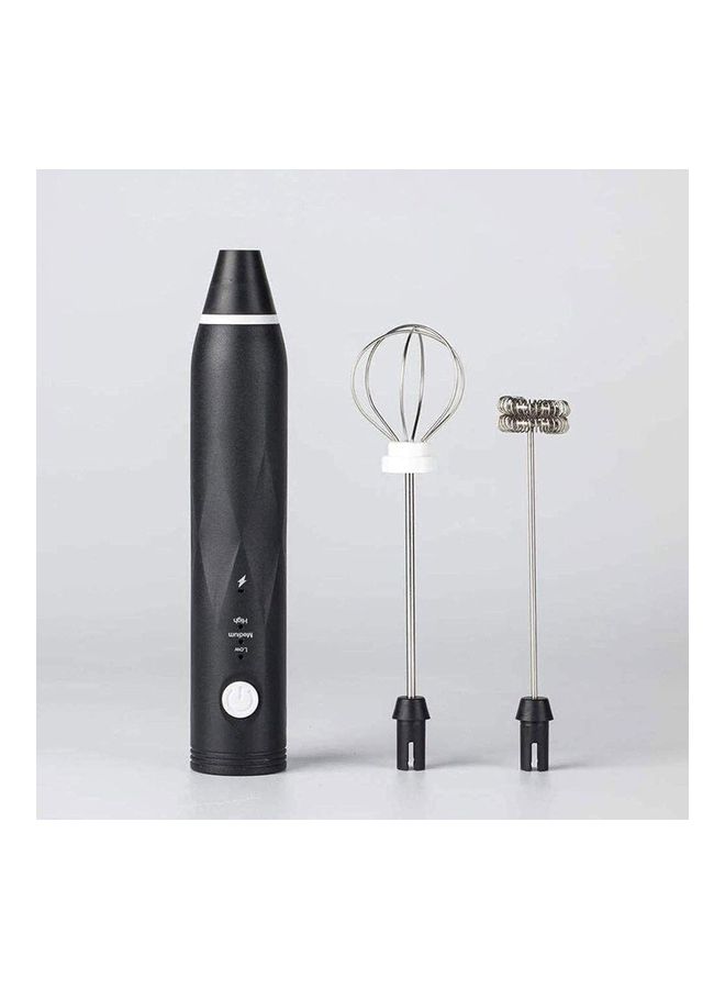 XiuWoo Electric Milk Frother Maker With Whisk Set Black/Silver - Image 1