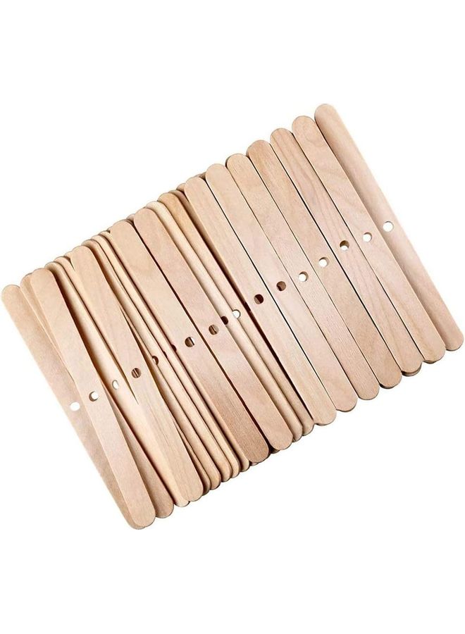 XiuWoo 100-Piece Candle Holder Stick Set Beige One Size  - Image 2