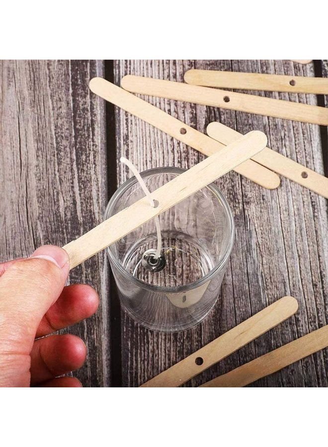 XiuWoo 100-Piece Candle Holder Stick Set Beige One Size  - Image 3
