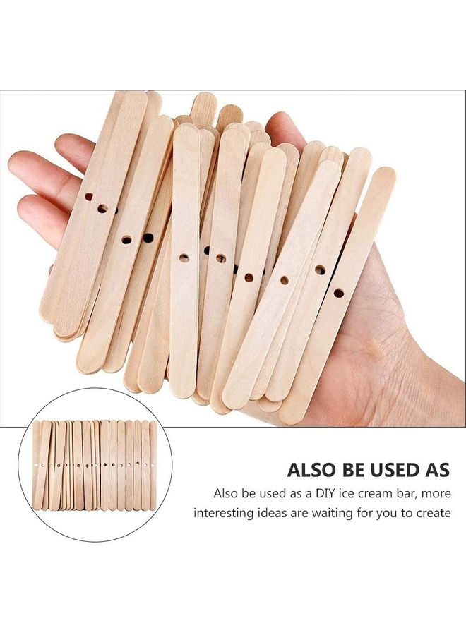 XiuWoo 100-Piece Candle Holder Stick Set Beige One Size  - Image 4