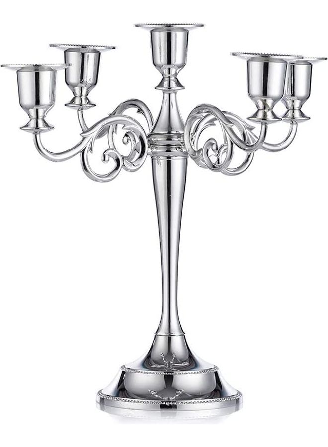 Decorative Candle Holder Silver 27cm - v1624001921/N48442786A_4