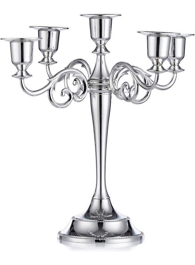 XiuWoo Decorative Candle Holder Silver 27cm  - Image 1