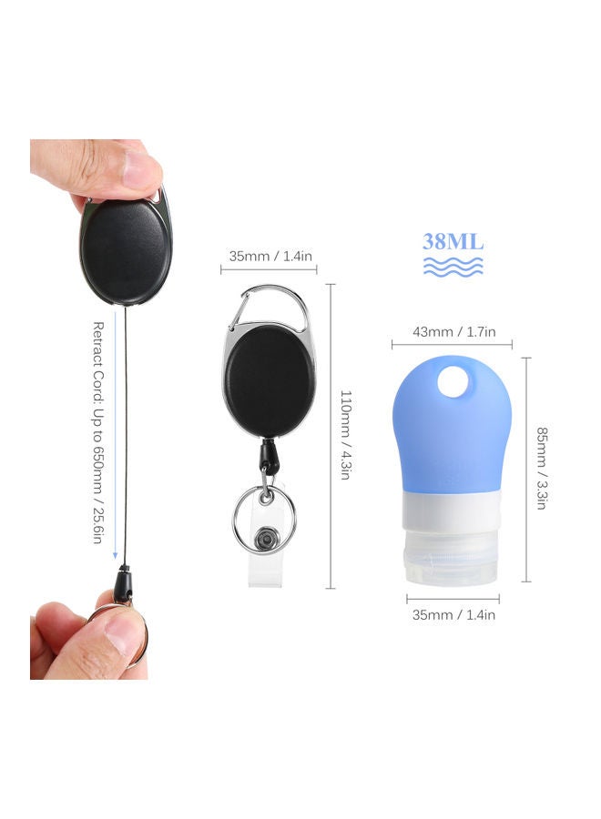 Generic 3-Piece Travel Bottle With Keychain Set 38ml - Image 4