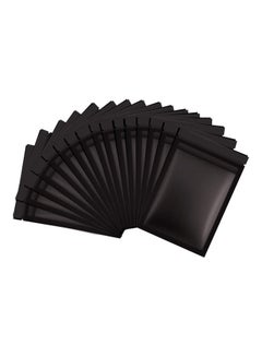 XiuWoo 100-Piece Resealable Smell-Proof Foil Pouch Black 10x15cm  - Image 1