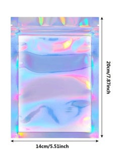 XiuWoo 100-Piece Laser Foil Seal Storage Pouch Multicolour 14x20cm  - Image 2