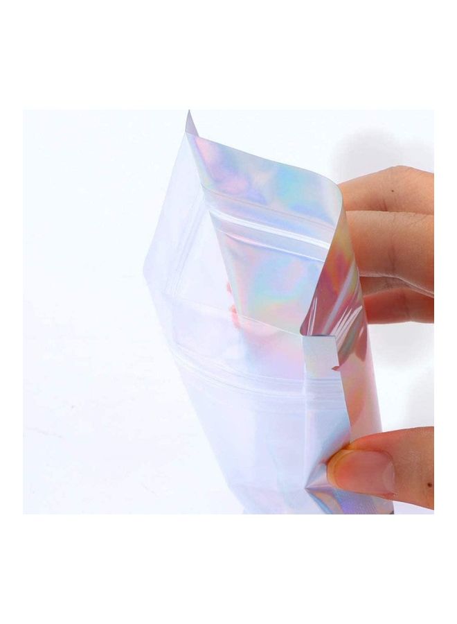 شو وو طقم أكياس من القصدير بسحاب للإغلاق مكون من 50 قطعة متعدد الألوان 18x26سم - Image 4