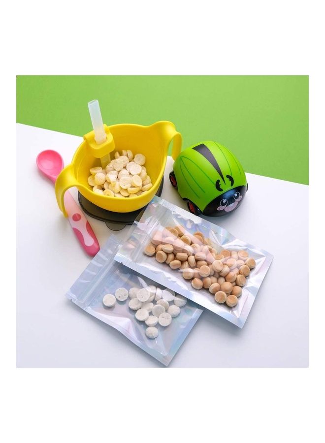 XiuWoo 100-Piece Resealable Smell-Proof Foil Pouch Silver 10x18cm  - Image 5