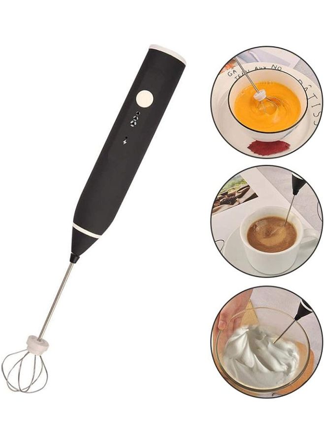 شو وو ماكينة كهربائية لصنع رغوة الحليب أسود/فضي - Image 5