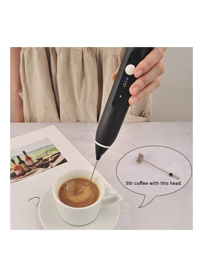 شو وو ماكينة كهربائية لصنع رغوة الحليب أسود/فضي - Image 3