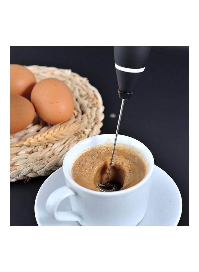 XiuWoo Electric Milk Frother Maker With Whisk Set Silver - Image 2