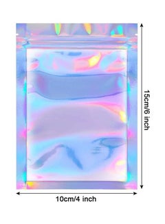 XiuWoo 100-Piece Laser Foil Seal Storage Pouch Multicolour 10x15cm  - Image 2