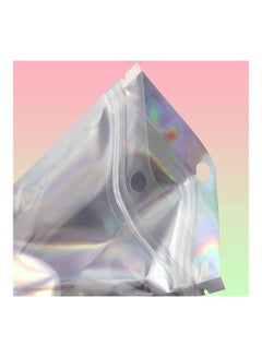XiuWoo 100-Piece Laser Foil Seal Storage Pouch Silver 10x15cm  - Image 4
