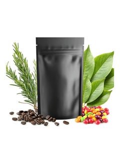 XiuWoo 50-Piece Resealable Smell-Proof Pouch Black 18x26cm  - Image 1