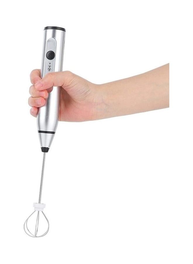 شو وو ماكينة كهربائية لصنع رغوة الحليب فضي - Image 1