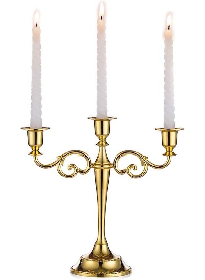 XiuWoo Candle Holder Gold One Size  - Image 1