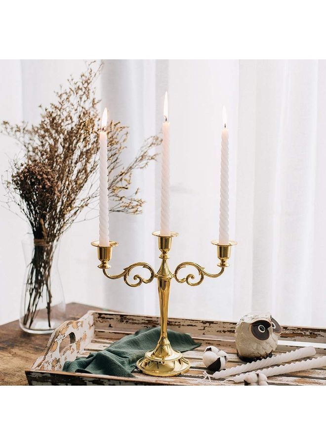 XiuWoo Candle Holder Gold One Size  - Image 3