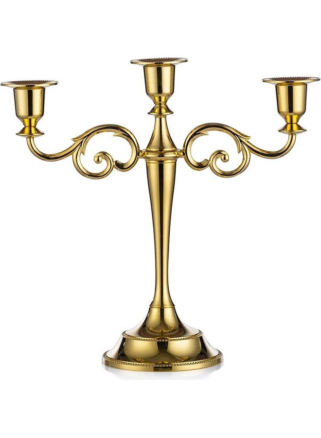 XiuWoo Candle Holder Gold One Size  - Image 4
