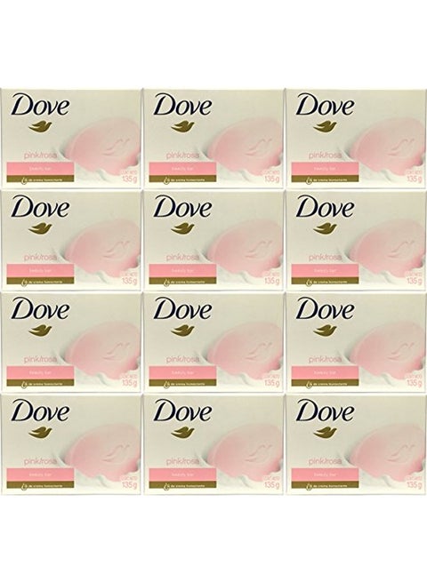 Pack Of 12 Rosa Beauty Bar Pink 135grams