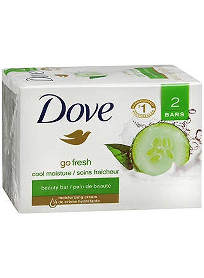 صابون جو فريش المرطب للتجميل، قطعتان أبيض