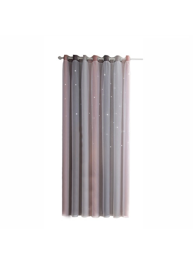 ديسديل - ستائر نوافذ مزينة بالنجوم من طبقتين متعدد الألوان 38 x 30سم - Image 1