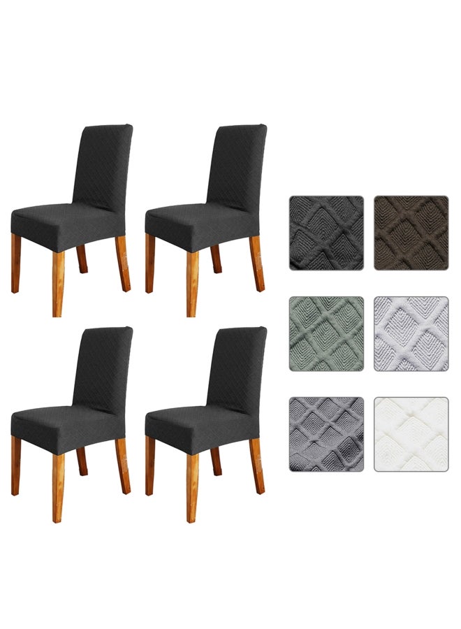 4-Piece Dining Chair Cover Set Black - v1624004829/N46734163A_1