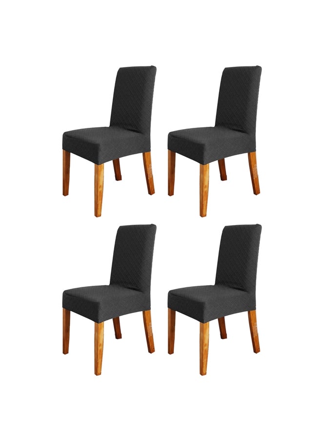 4-Piece Dining Chair Cover Set Black - v1624004829/N46734163A_3