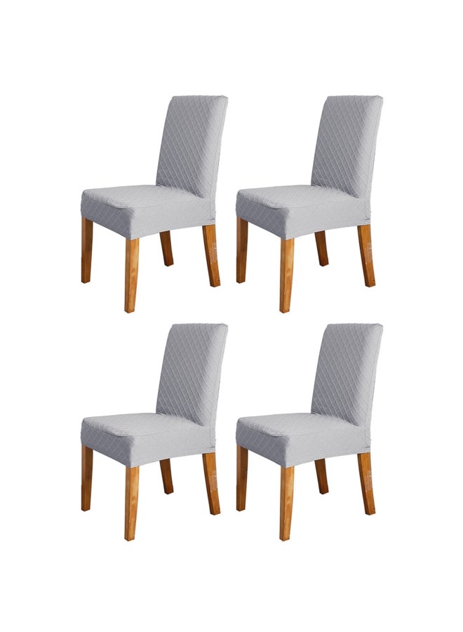 4-Piece Dining Chair Cover Set Grey - v1624004830/N46734166A_3