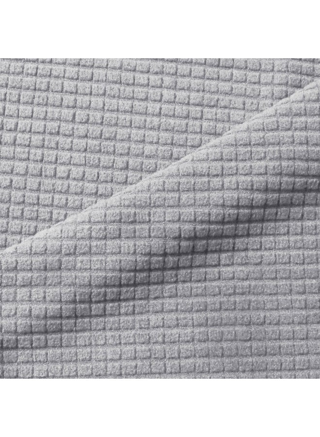 Decdeal 4-Seat Sofa Cover Set Grey - Image 5