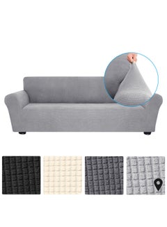 Decdeal 4-Seat Sofa Cover Set Grey  - Image 1