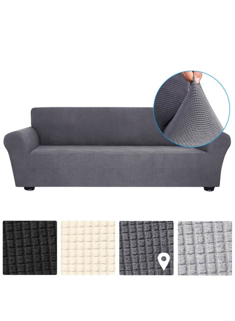 4-Seat Sofa Cover Set Grey 8.27 x 4.72 x 2.36cm