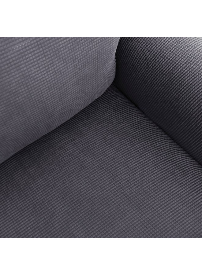 Decdeal 4-Seat Sofa Cover Set Grey 8.27 x 4.72 x 2.36cm  - Image 2