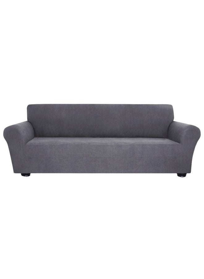 Decdeal 4-Seat Sofa Cover Set Grey 8.27 x 4.72 x 2.36cm  - Image 4