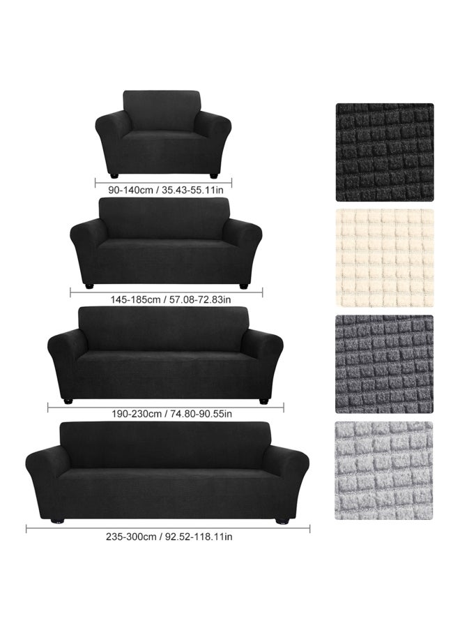 4-Seat Sofa Cover Set Grey 8.27 x 4.72 x 2.36cm