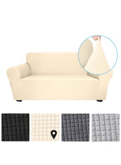 Decdeal 2-Seat Sofa Cover Set Beige  - Image 2