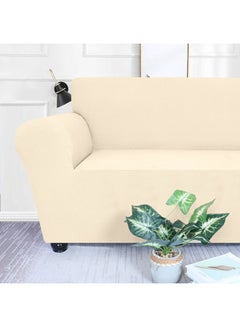 Decdeal 2-Seat Sofa Cover Set Beige  - Image 5