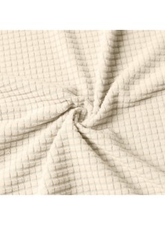 Decdeal Single Seat Sofa Cover Beige  - Image 3