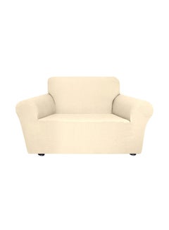 Decdeal Single Seat Sofa Cover Beige  - Image 1